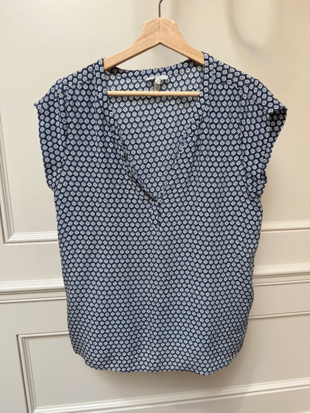Joie Silk Cap Sleeve Blouse